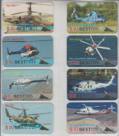 USE AVIATION HELICOPTER KA50 BELL SIKORSKY PLANE CONCORDE SET OF 16 CARDS - Vliegtuigen