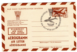 Austria Aerogramme Stationery Aerophilately Day Special Cancel Unused - Briefe