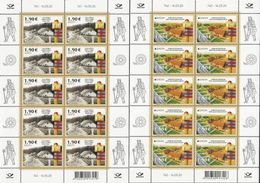 ESTONIA /ESTLAND /EESTI /ESTONIE - EUROPA 2020 -ANTIGUAS RUTAS POSTALES - ANCIENT POSTAL RUTES- TWO SHEETS Of 10 STAMPS - 2020