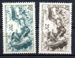 Col40 Colonie Océanie N° 199 & 200 Oblitéré Cote : 10,50 € - Used Stamps