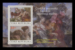 Czech Republic 2023 Mih. 1203/04 (Bl.100) Baroque Murals MNH ** - Nuevos