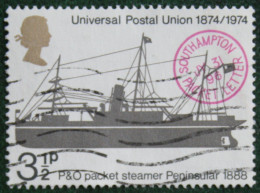 3 1/2P UPU - Boat Shiff (Mi 650) 1974 Used Gebruikt Oblitere ENGLAND GRANDE-BRETAGNE GB GREAT BRITAIN - Usati