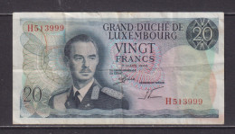 LUXEMBOURG - 1966 20 Francs Circulated Banknote - Luxemburgo