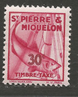 ST PIERRE ET MIQUELON TAXE N° 36 NEUF**  SANS CHARNIERE Ni Trace / Hingeless / MNH - Timbres-taxe