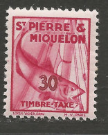 ST PIERRE ET MIQUELON TAXE N° 36 NEUF**  SANS CHARNIERE Ni Trace / Hingeless / MNH - Impuestos