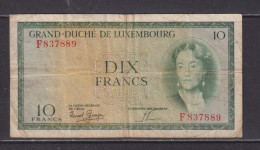 LUXEMBOURG - 1954 10 Francs Circulated Banknote - Luxembourg