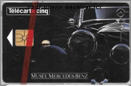 CARTE-PUCE-5U-Gn104-01/95- GEMA-MUSEE MERCEDES BENZ-V°DN° Série 7001-NSB-TBE/LUXE - 5 Unités