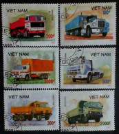 VIETNAM Many Transports Used Stamps - Camions