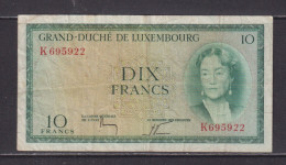 LUXEMBOURG - 1954 10 Francs Circulated Banknote - Luxembourg