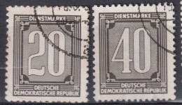 Allemagne Orientale 1956 - Service YT 36 Et 37 (o) - Used