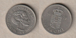 00348) Dänemark, 1 Krone 1976 - Danemark