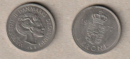 00347) Dänemark, 1 Krone 1977 - Danemark