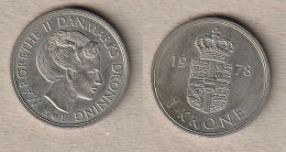 00346) Dänemark, 1 Krone 1978 - Danemark