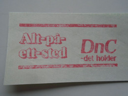 D200353  Red  Meter Stamp Cut- EMA - Freistempel  -1980 Kopervik Norge Norway  DnC  -Electro - Automaatzegels [ATM]