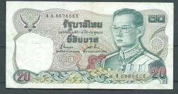 BILLET Thailand Banknote 20 Baht  - 4A8676585  - Laura13910 - Thaïlande