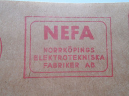 D200356 Red  Meter Stamp Cut- EMA - Freistempel  -1971 NEFA  -Sweden NORRKÖPING -Electro - Vignette [ATM]