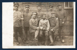 Carte-photo. Soldats Allemands. Feldpost Camouflé Décembre 1917. Destination Metz - War 1914-18