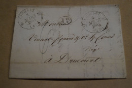 Envoi De Chollet ( 47 ),1835 à Drucourt,belle Oblitération De Thiberville,griffé,bel état De Collection - 1801-1848: Precursori XIX