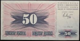 Bosnie-Herzégovine - 50 Dinara - 1992 - PICK 12a - NEUF - Bosnia Erzegovina