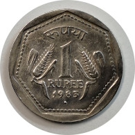 Monnaie Inde - 1983 - 1 Roupie Heptagone (Mumbai) - Inde
