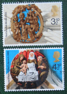 Natale Weihnachten Xmas Noel Kerst (Mi 663-664) 1974 Used Gebruikt Oblitere ENGLAND GRANDE-BRETAGNE GB GREAT BRITAIN - Usati