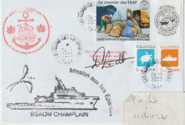 15875  BSAOM  CHAMPLAIN - îles GLORIEUSES - ILES EPARSES. - 24/01/2023 - Storia Postale