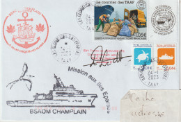 15875  BSAOM  CHAMPLAIN - îles GLORIEUSES - ILES EPARSES. - 24/01/2023 - Covers & Documents