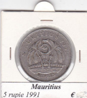 MAURITIUS   5 RUPIE  ANNO 1991 COME DA FOTO - Maurice