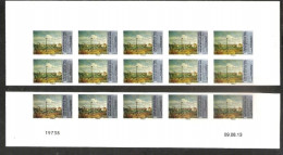 VARIETES BDS X 10 ET 5 TBS ADH N 828 ** BD X 10 TBS HAUT FEUILLE + BD X5 TBS BAS FEUILLE - ND - SANS PHOSPHORE + NUANCES - Unused Stamps