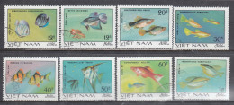 Vietnam 1981 - (2) Fishes Ornamentals, Mi-Nr. 1145/52, Used - Viêt-Nam