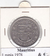 MAURITIUS   1 RUPIA  ANNO 1978 COME DA FOTO - Maurice