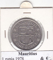 MAURITIUS   1 RUPIA  ANNO 1978 COME DA FOTO - Mauritius