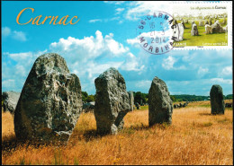 France 2013 Y&T AA 873 Sur Carte Maximum. Les Alignements De Carnac, Menhirs, Mégalithes - Prehistory