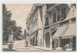 Nyon Rue De La Gare Animée Bourqui Vélos - Nyon