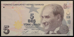 Turquie - 5 Livres Turques - 2020 - PICK 222d - NEUF - Turchia