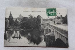 Cpa 1913, Montbazon, Vue Prise Du Pont En Amont, Indre Et Loire 37 - Montbazon