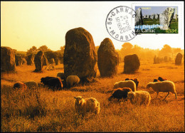 France 2005 Y&T 3819 Sur Carte Maximum. Les Alignements De Carnac, Menhirs, Mégalithes - Prehistorie