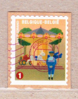 2011 Nr 4123 Gestempeld Op Fragment,zegel Uit Boekje B121.De Foor / La Foire. - Used Stamps