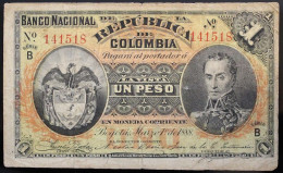 Colombie - 1 Peso - 1888 - PICK 214 - TB - Kolumbien