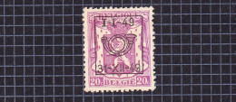 1949 Nr PRE591(*) Zonder Gom.Klein Staatswapen:20c.Opdruk:I-I-49 / 31-XII-49. - Typos 1936-51 (Petit Sceau)