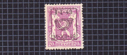1949 Nr PRE591(*) Zonder Gom.Klein Staatswapen:20c.Opdruk:I-I-49 / 31-XII-49. - Typo Precancels 1936-51 (Small Seal Of The State)