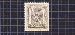 1948 Nr PRE575(*) Zonder Gom.Klein Staatswapen:10c.Opdruk I-I-48  / 31-XII-48. - Typo Precancels 1936-51 (Small Seal Of The State)