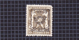 1939 Nr PRE430(*) Zonder Gom:hoektand Ontbreekt.Klein Staatswapen:10c.Opdruk I-VII-39 / 30-VI-40. - Typo Precancels 1936-51 (Small Seal Of The State)