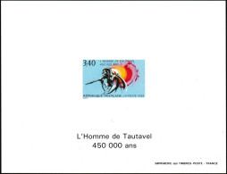 France 1992 Y&T 2759, Feuillet De Luxe Gommé. L'homme De Tautavel, 450 000 Ans - Préhistoire