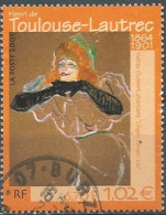 FRANCE Tableau.YVERT N° 2474 (used) Oblitéré. Toulouse Lautrec. Impressionisme - Oblitérés