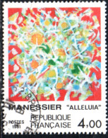 FRANCE Tableau.YVERT N° 2169 (used) Oblitéré. MANESSIER - Usati
