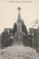 CARTE POSTALE ORIGINALE ANCIENNE : BOVES LE MONUMENT COMMEMORATIF DE 1870 ANIMEE SOMME (80) - Boves