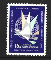 ONU NEW YORK. PA 12 De 1963-9. Globe Terrestre. - Poste Aérienne