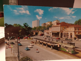 Cartolina Torino ,stazione Di Porta Susa E Piazzale, Tram 1971 - Trasporti