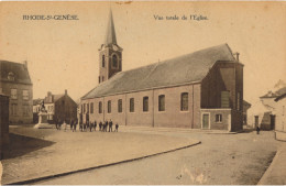 RHODE ST GENESE   VUE TOTALE DE L'EGLISE          2 SCANS - St-Genesius-Rode